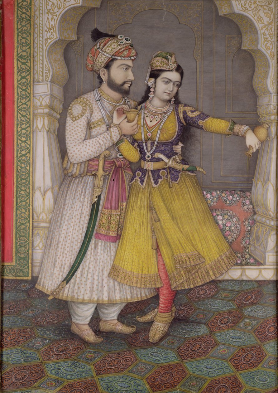 Shah Jahan en Qudsia Begum: de Begum giet de wijn weg door Indian School