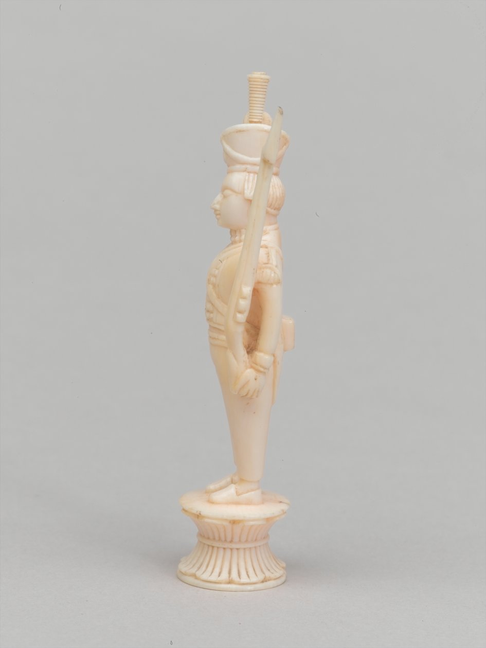 Witte pion, schaakstuk, India, ca. 1820 door Indian School