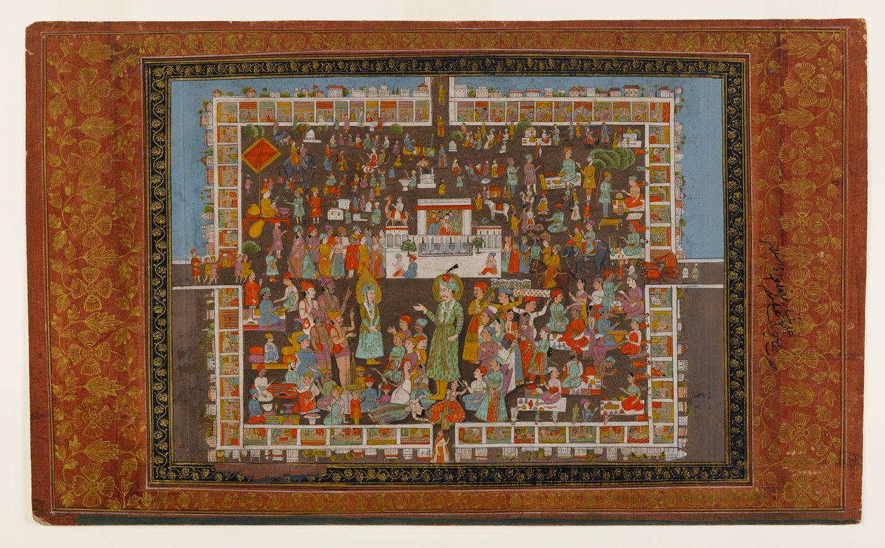 Yusuf en Zulaykha, 1875-1900 door Indian School