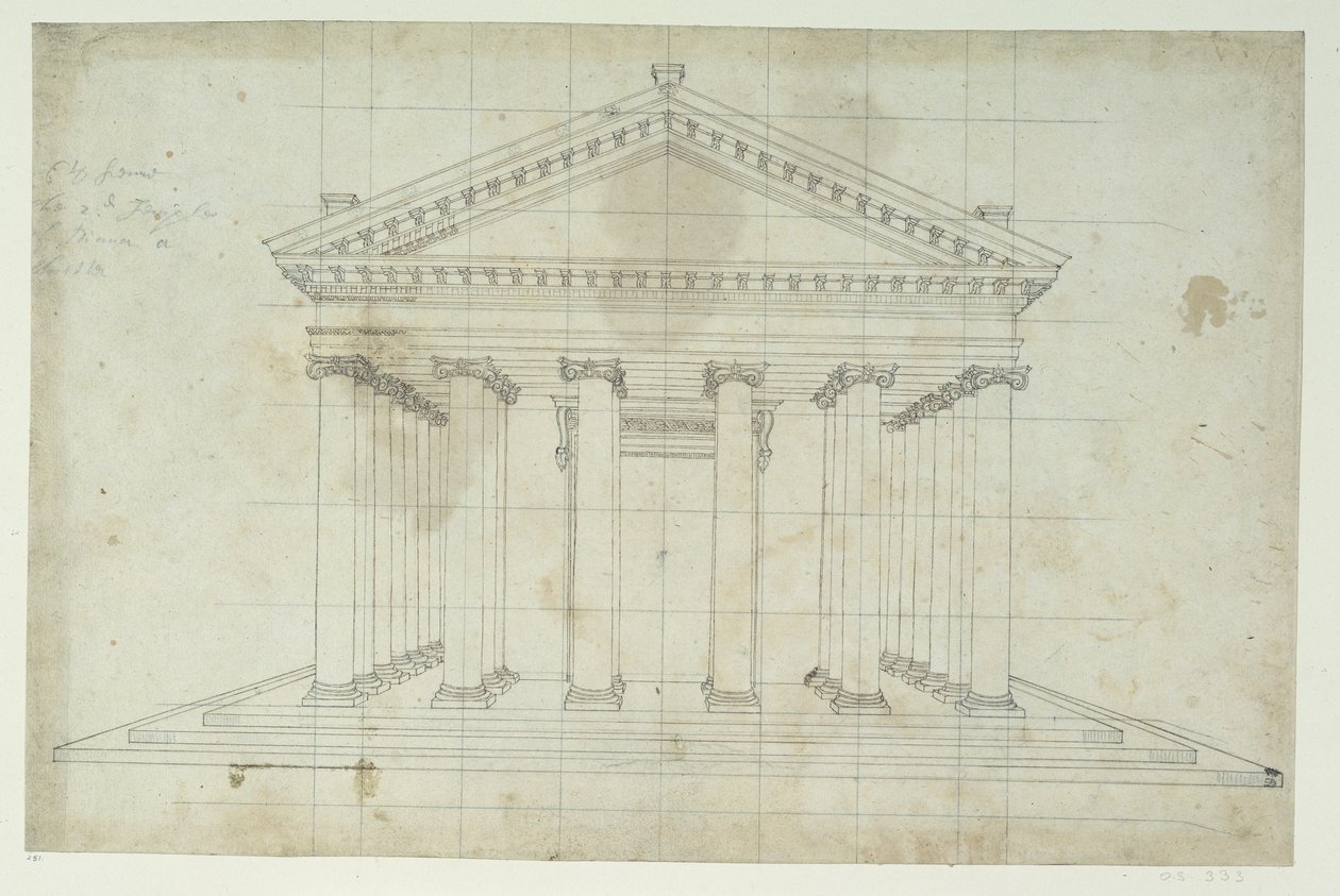 De Tweede Tempel van Diana, c.1635 door Inigo Jones