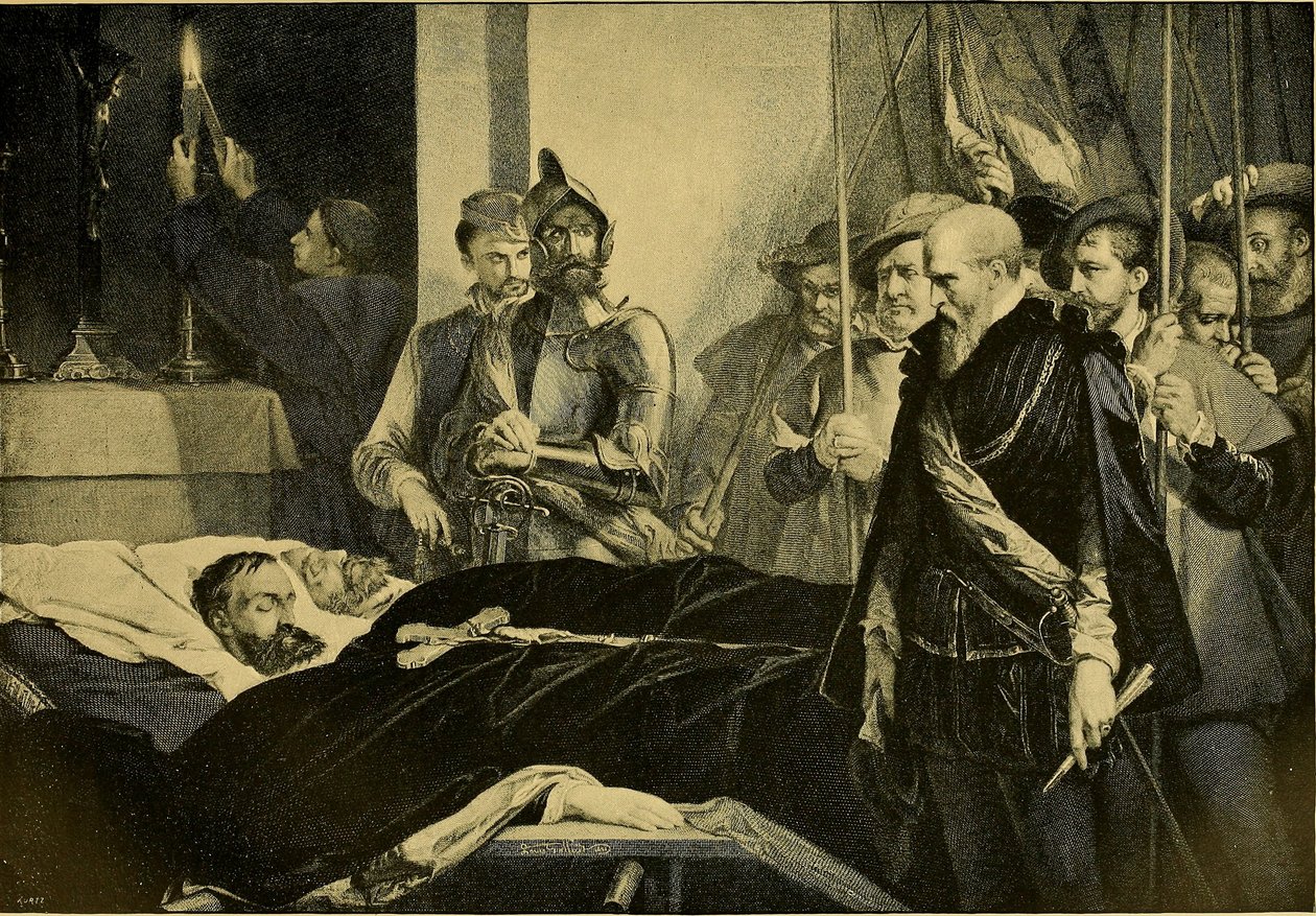 Louis Gallait - De laatste eer aan graven Egmont en Horne door Internet Archive Book Images