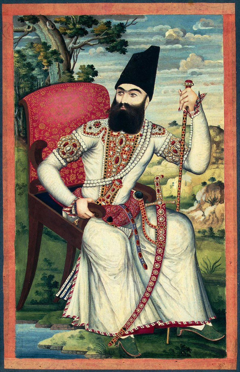 Portret van Prins Abbas Mirza, ca. 1820 door Iranian Master