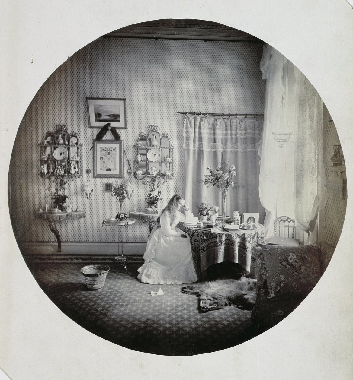 Interieur van Muckross House, ca. 1865 door Irish Photographer