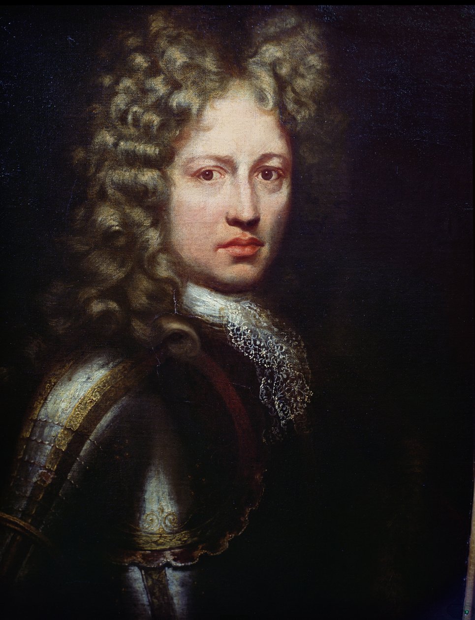 Portret van Patrick Sarsfield, titulair graaf van Lucan (gest. 1693) Ierse Jacobiet en soldaat door Irish School
