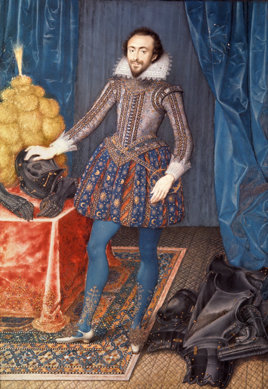 Portret van Richard Sackville, 3e Graaf van Dorset (1589-1624), 1616 door Isaac Oliver