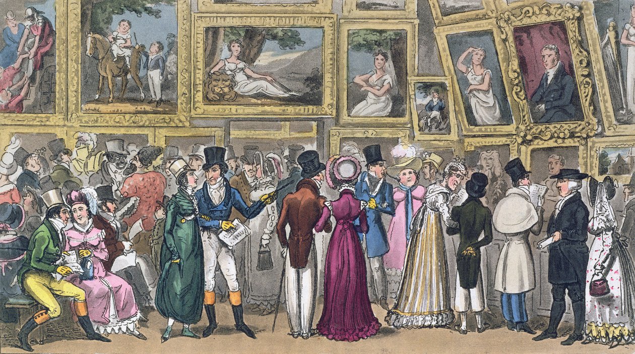 Een shilling goed besteed: Tom en Jerry op de tentoonstelling van schilderijen in de Royal Academy, uit 
