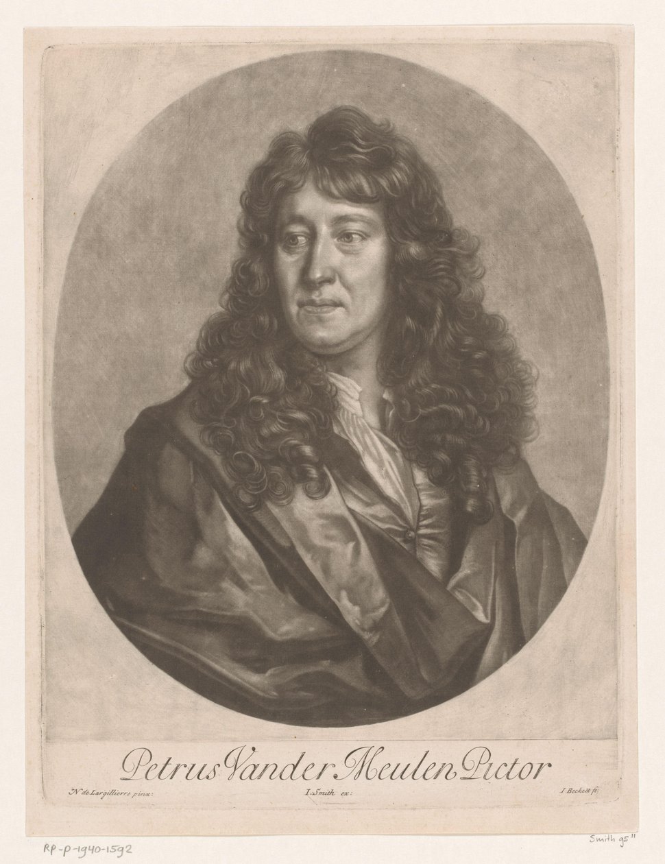 Portret van Pieter van der Meulen door Isaac Beckett