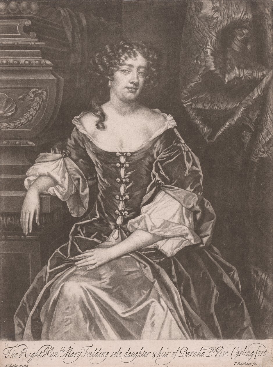 De Eerwaarde Mary Feilding, enige dochter en erfgenaam van Barnha Lord Viscount Cardingford door Isaac Beckett