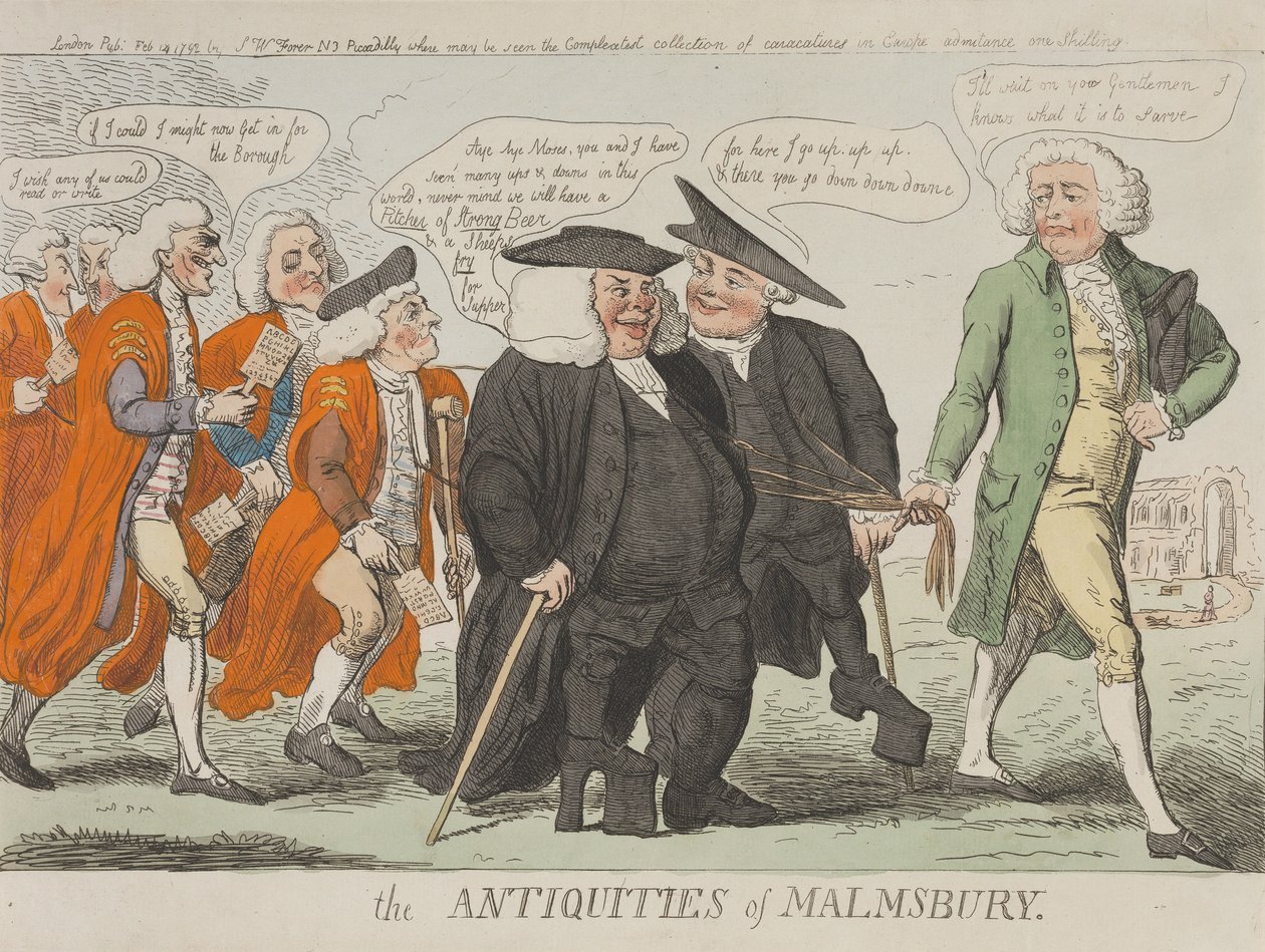 Die Altertümer von Malmsbury door Isaac Cruikshank