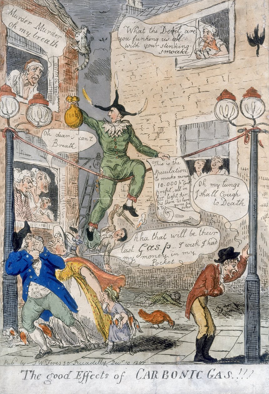 De Goede Effecten van Koolzuurgas!, 1807 door Isaac Cruikshank
