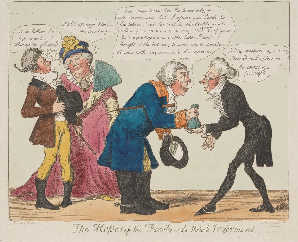 Die Hoffnungen der Familie auf dem Weg zur Bevorzugung door Isaac Cruikshank