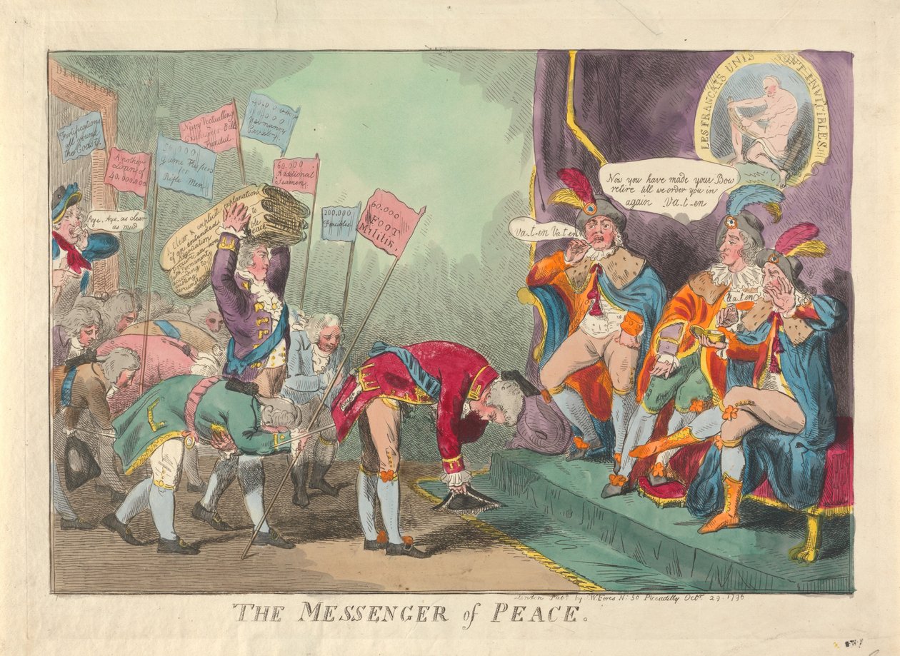 Der Friedensbote door Isaac Cruikshank