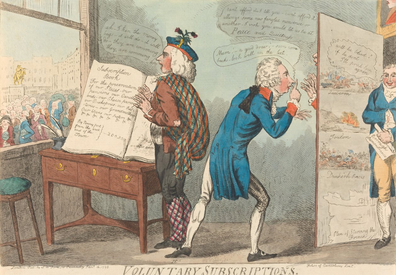 Freiwillige Abonnements door Isaac Cruikshank