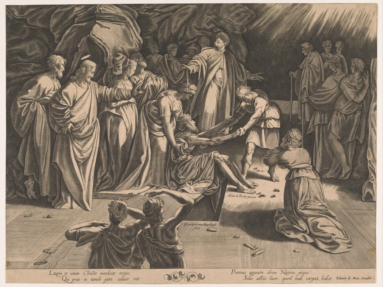 Opwekking van Lazarus door Isaac Duchemin