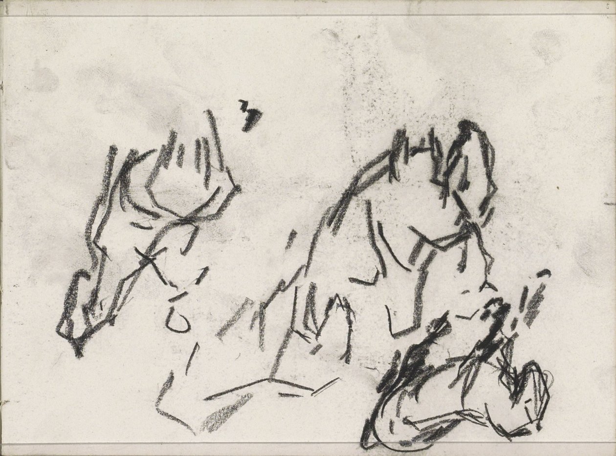 Paarden door Isaac Israels