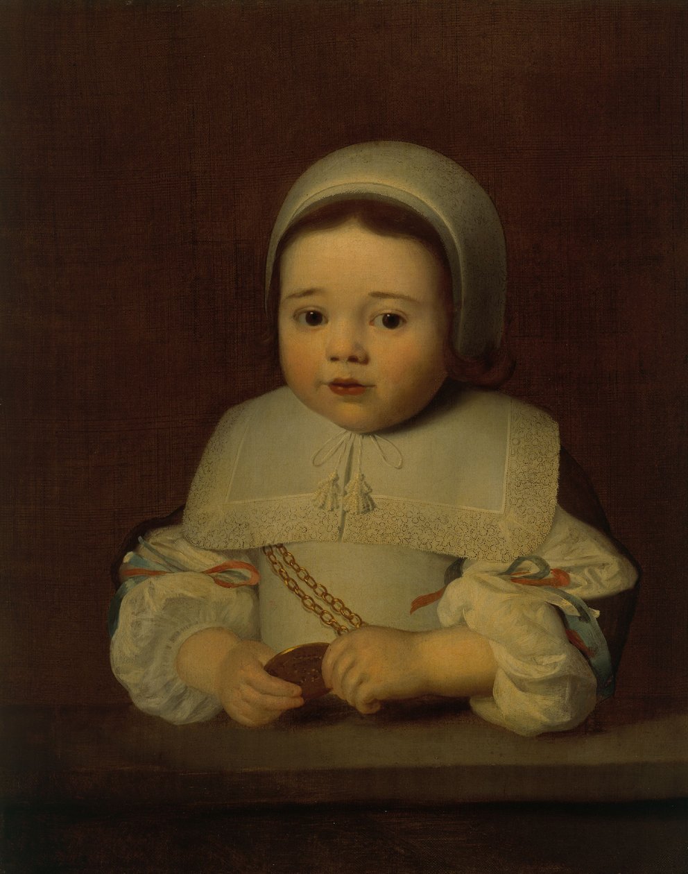 Portret van een kind door Isaac Luttichuys