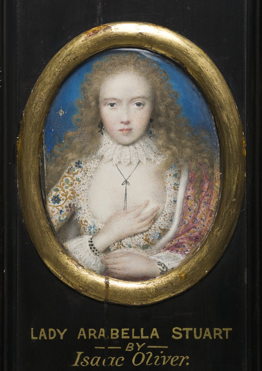 Lady Arabella Stuart door Isaac Oliver