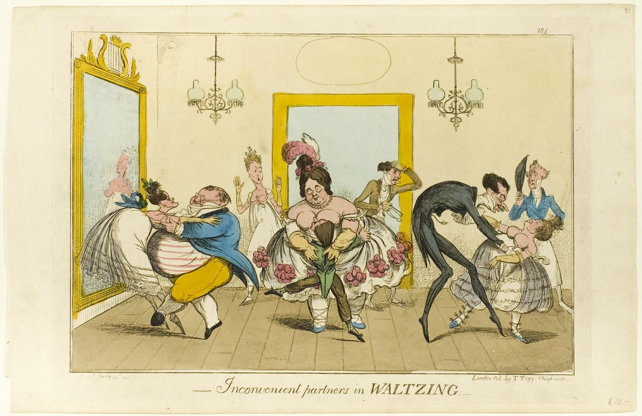 Ongemakkelijke partners bij het walsen door Isaac Robert Cruikshank