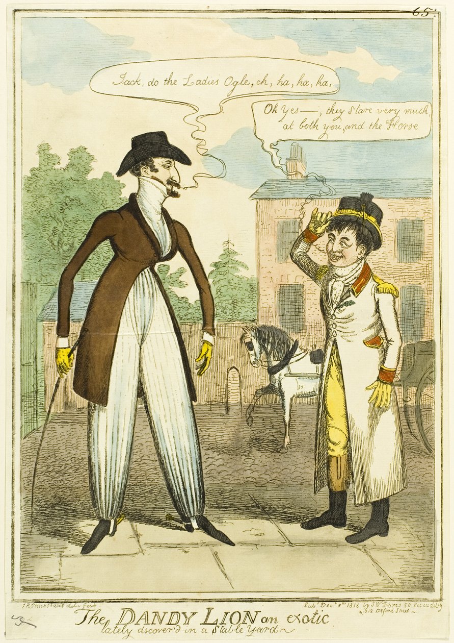 De Dandy Lion, een exotische laatste tijd ontdekt in een stal door Isaac Robert Cruikshank