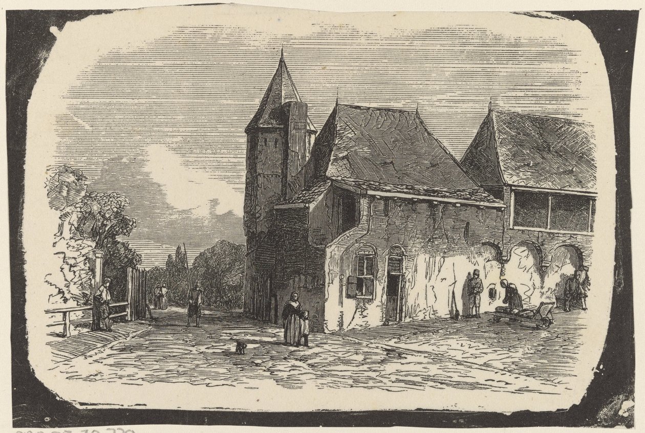 Gezicht op de Koppelpoort te Amersfoort door Isaac Weissenbruch