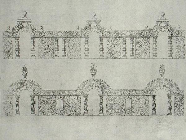 Topiary arcaded walkway designs uit 