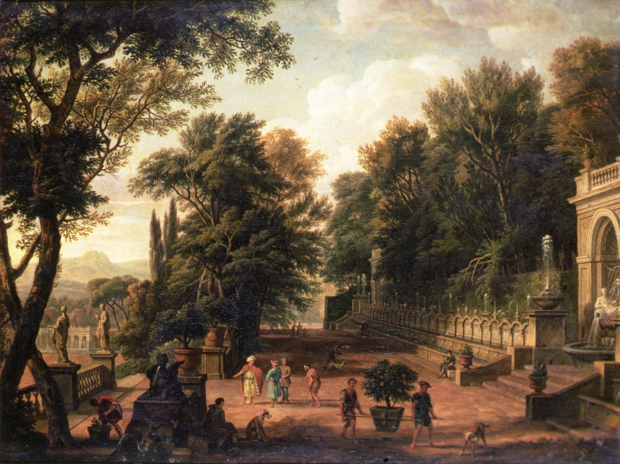 De tuinen bij de Villa d