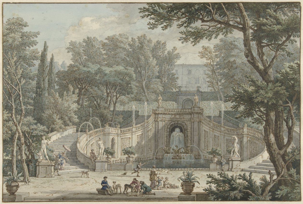 Uitzicht op de Tuin van Villa d