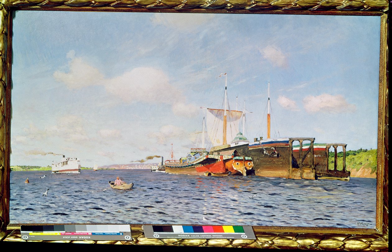 Frisse wind op de Wolga, 1895 door Isaak Ilyich Levitan