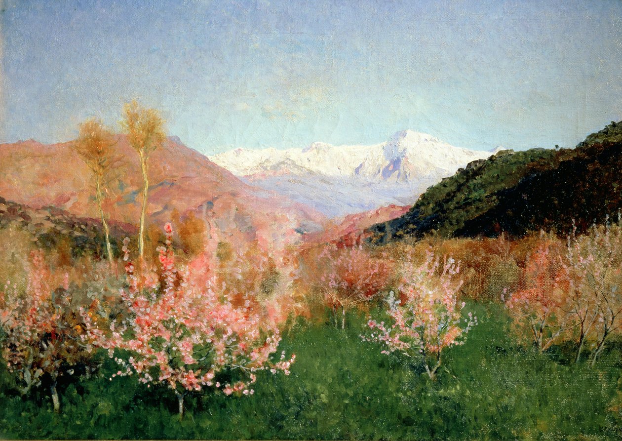 Lente in Italië, 1890 door Isaak Ilyich Levitan