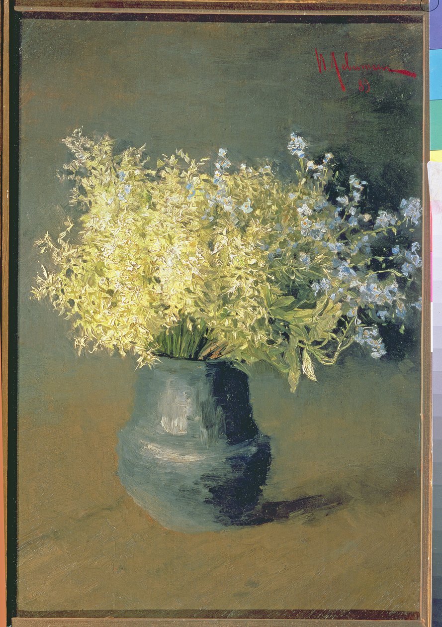 Wilde Seringen en Vergeet-mij-nietjes, 1889 door Isaak Ilyich Levitan