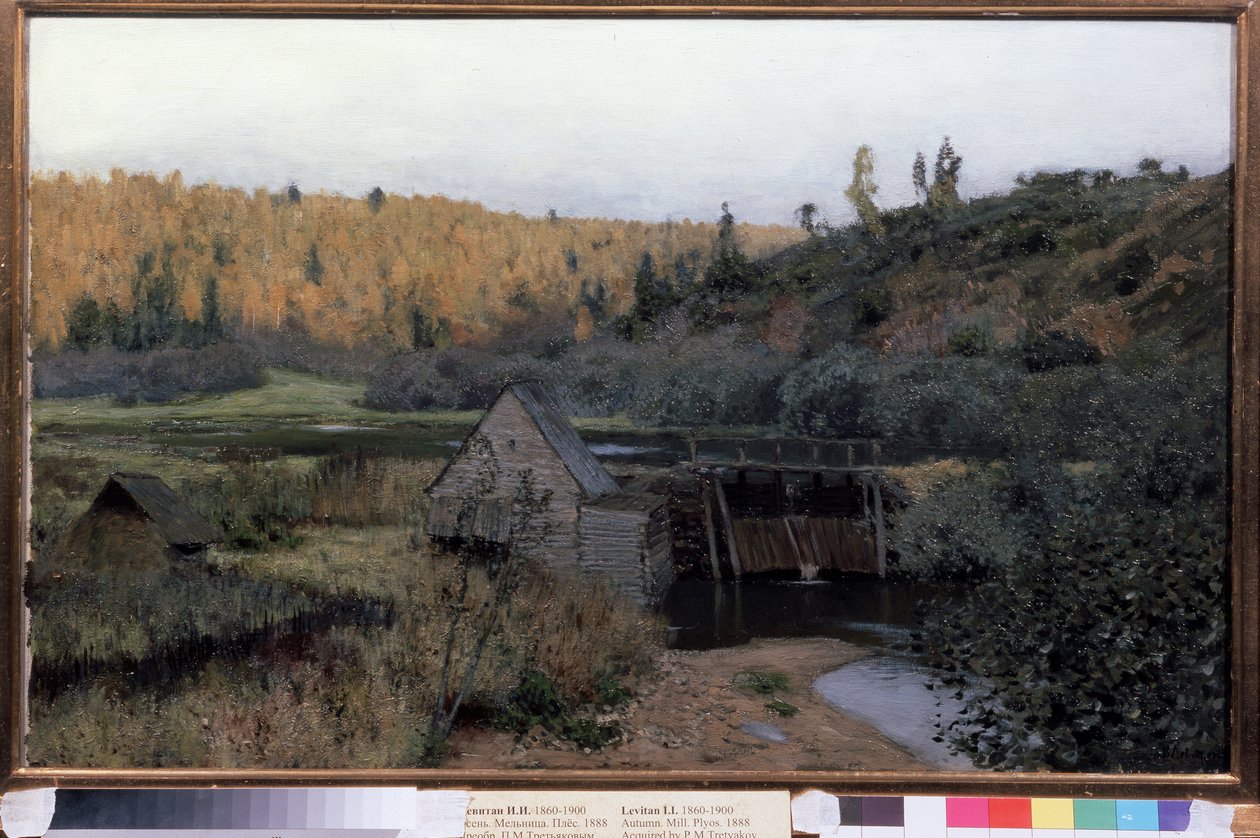 Herfst. Molen. Plyos door Isaak Ilyich Levitan