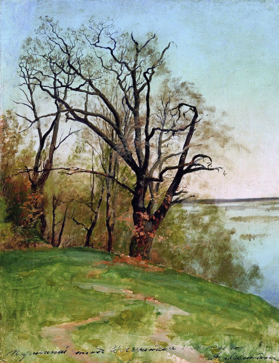 Eik aan de rivier, 1887 door Isaak Ilyich Levitan