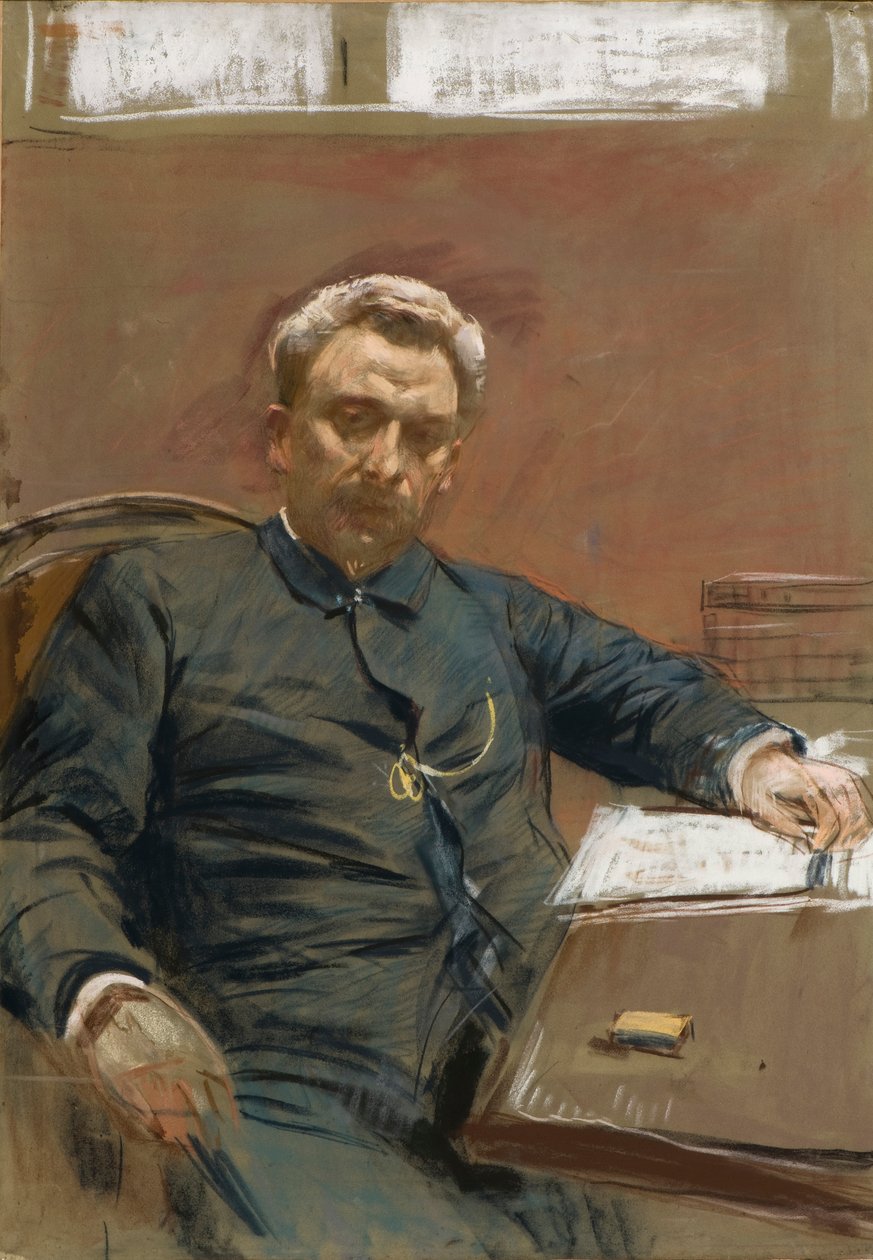Portret van de stomme filmacteur Alexander Pavlovich Lensky, 1890s door Isaak Ilyich Levitan