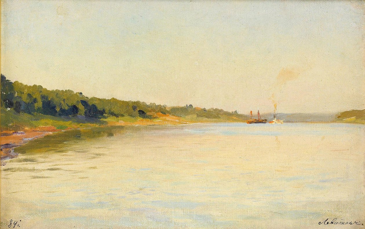 De oever van de Wolga, 1889 door Isaak Ilyich Levitan