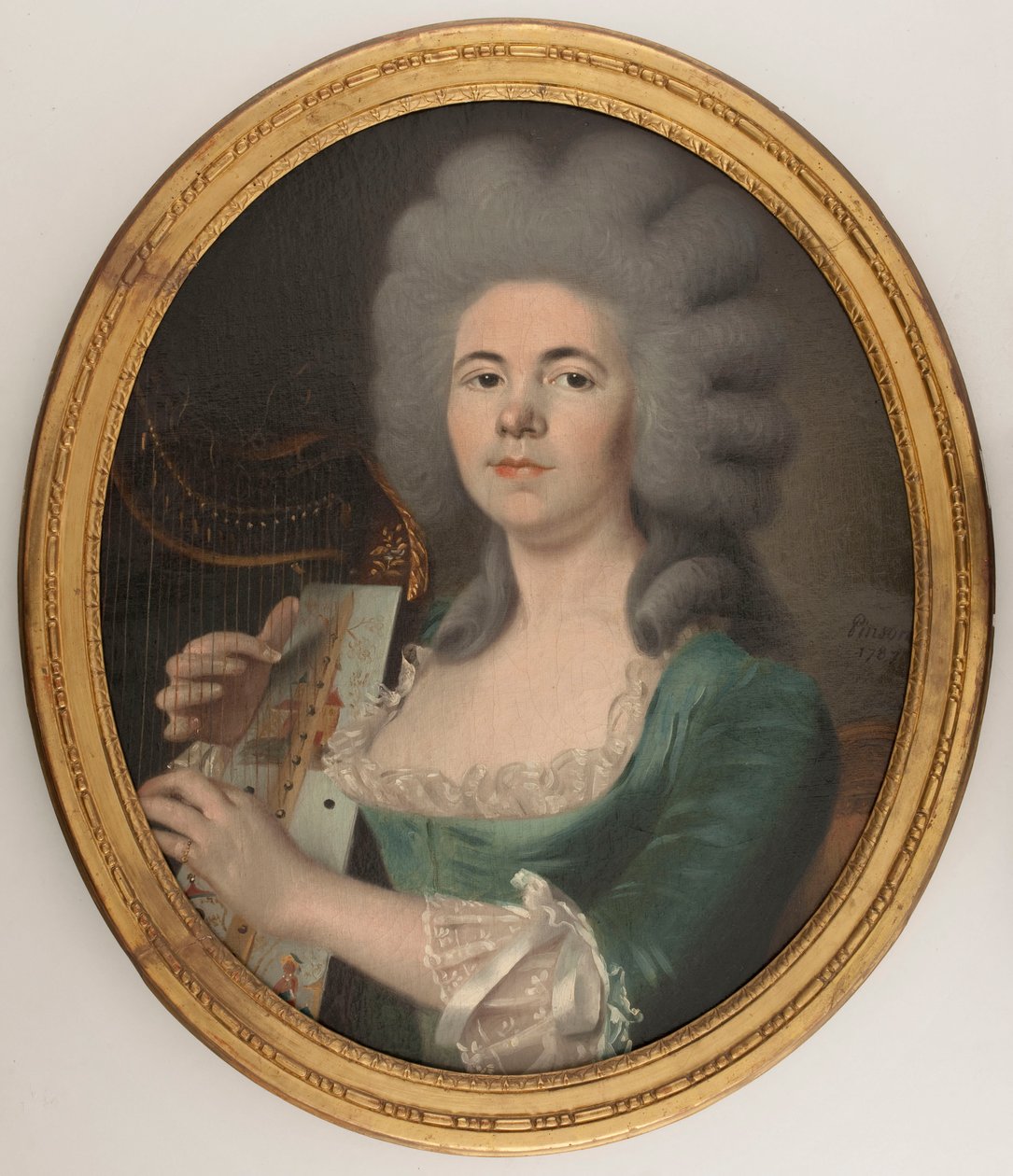 Portret vermoedelijk van Rosalie Dugazon (1755-1821), zangeres door Isabelle Pinson