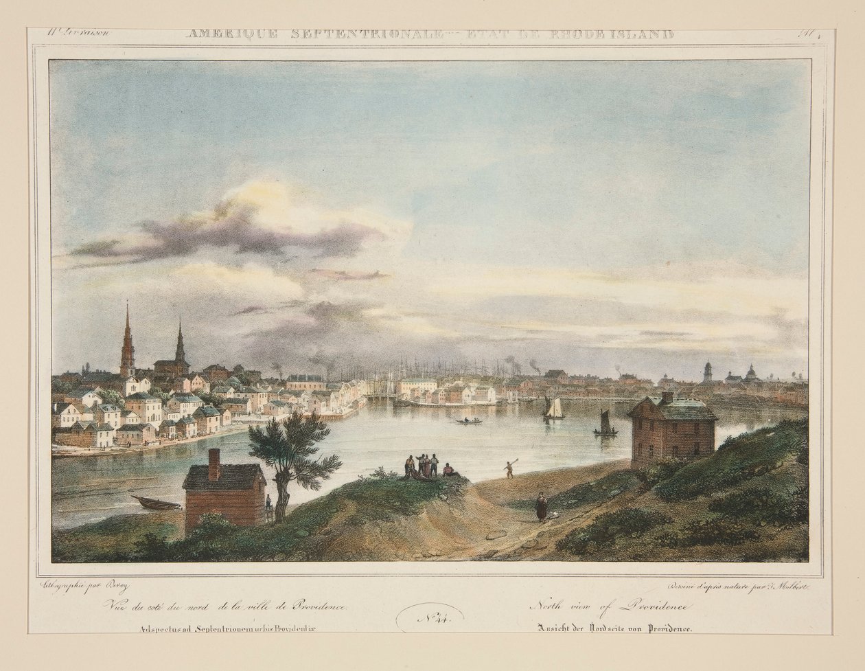 Noord-Amerika - Staat Rhode Island. N. 44, pl. 4 door Isidore Laurent Deroy