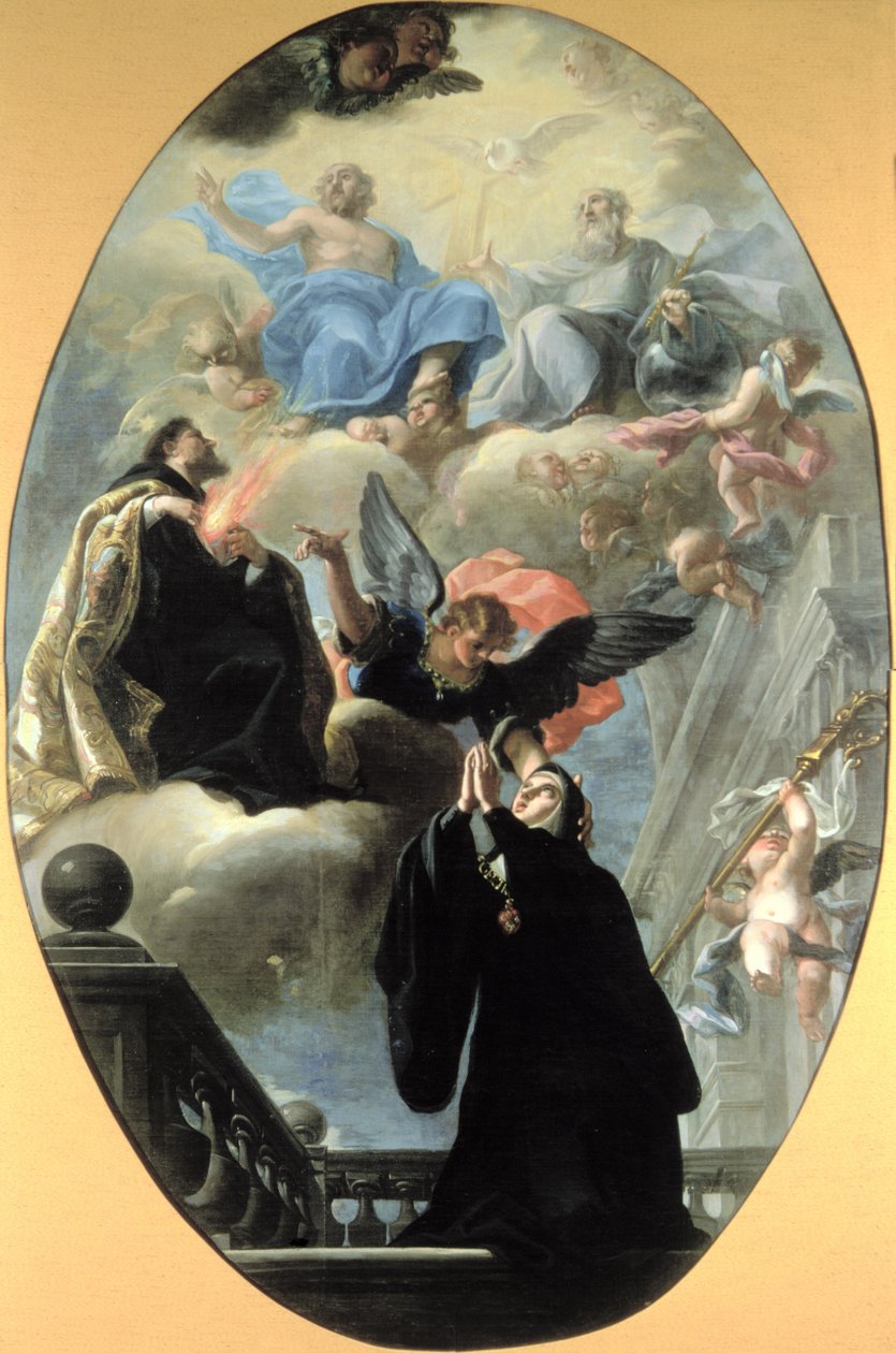 Visioen van St. Gertrude door Isidoro Arredondo