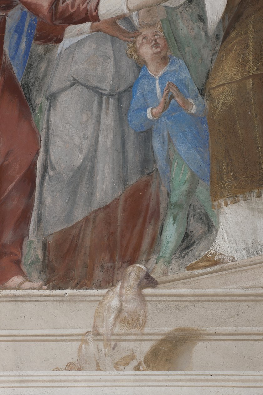 Kind, (detail) van de Presentatie van Jezus in de Tempel door Isidoro Bianchi