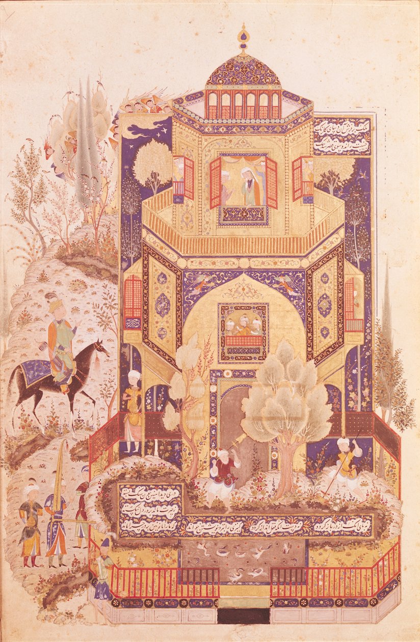 Khusrau voor het paleis van Shirin, uit 