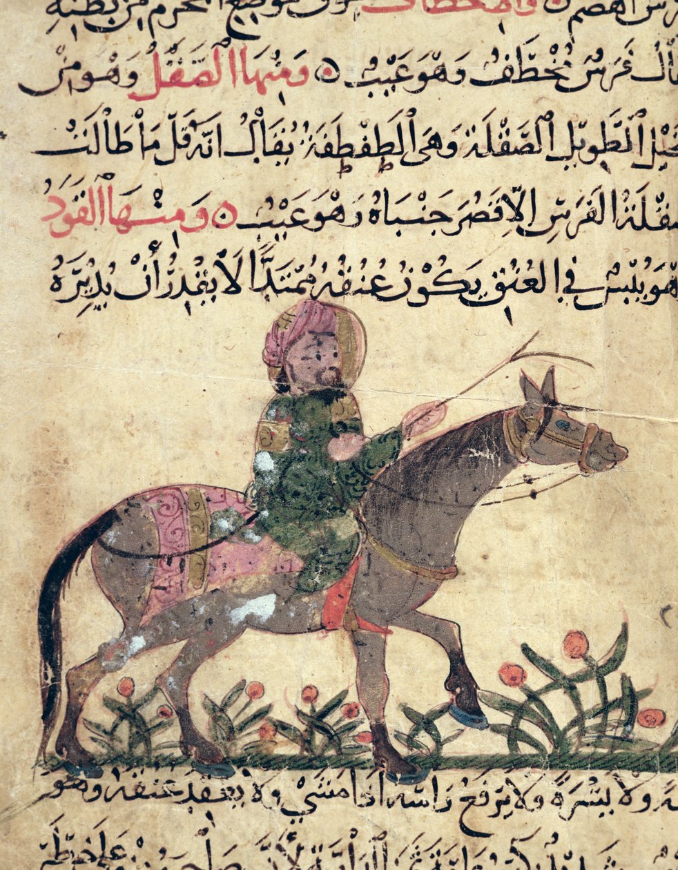 Paard en ruiter, illustratie uit het 