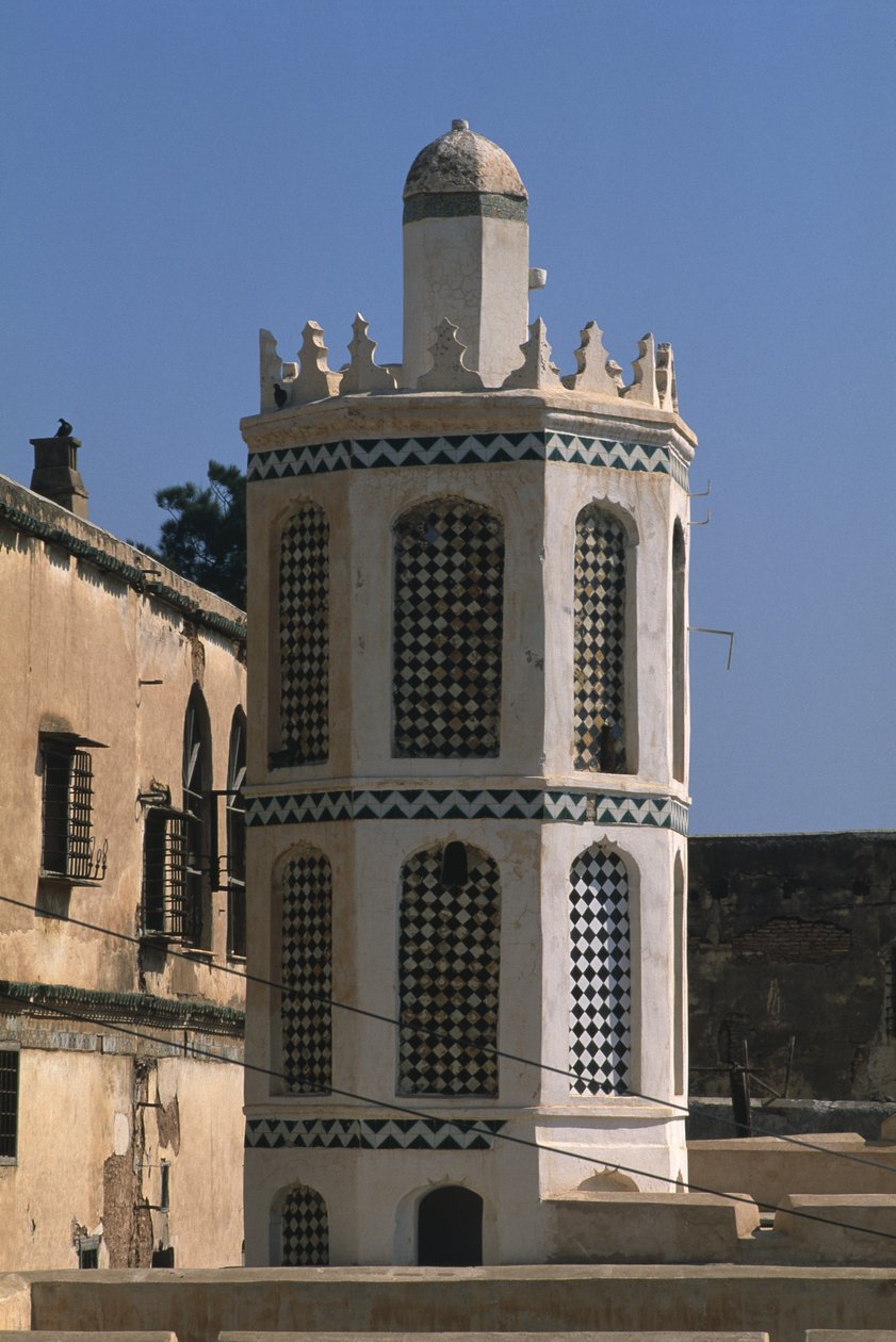 Minaret van de moskee, Paleis van de Dey door Islamic School