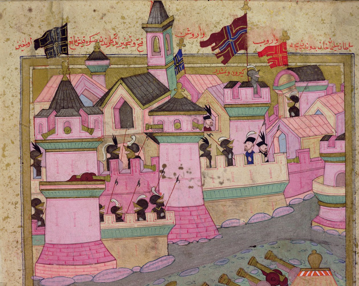 Belegering van Wenen door Suleyman I (1494-1566) de Prachtige, in 1529, uit de 