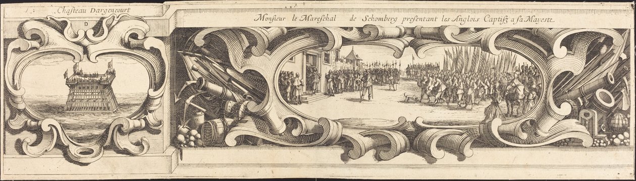 Het beleg van La Rochelle [plaat 14 van 16; set omvat 1952.8.97-112] door Israel Henriet or Abraham Bosse after Jacques Callot