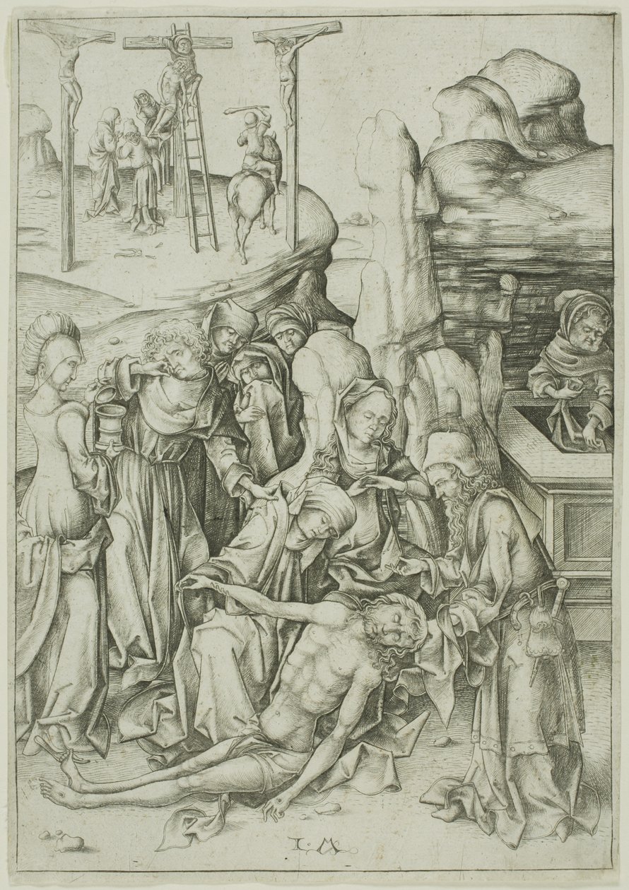 De klaagzang door Israhel van Meckenem the younger