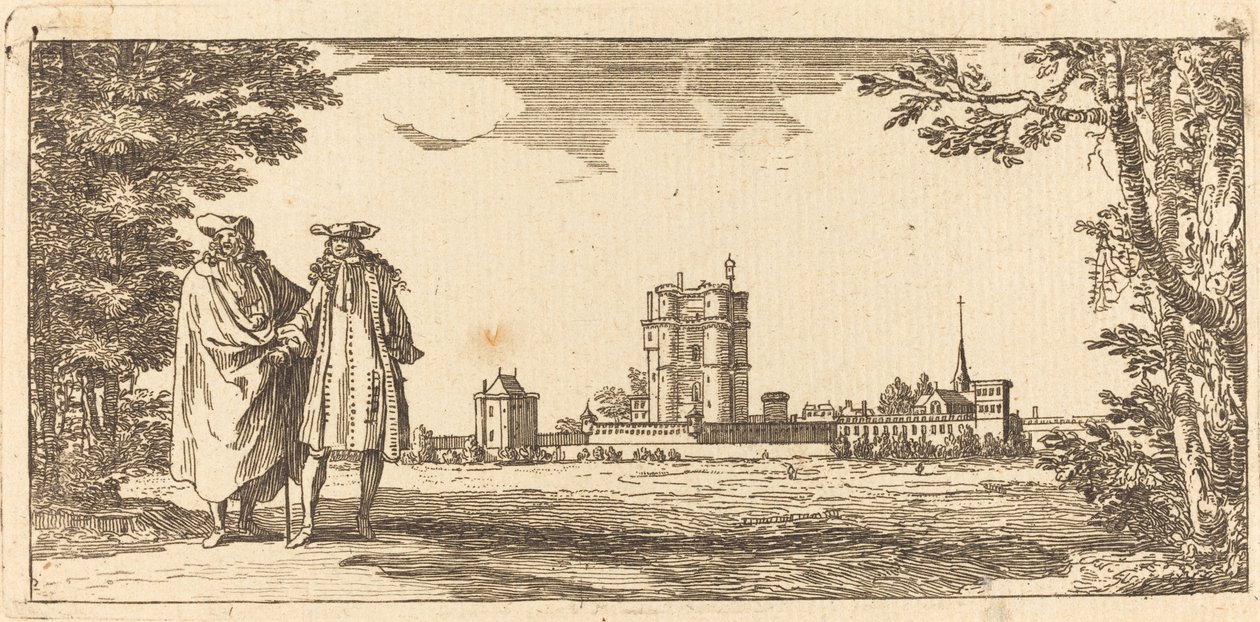 Algemeen Plan van het Kasteel en Klein Park van Vincennes door Israël Silvestre