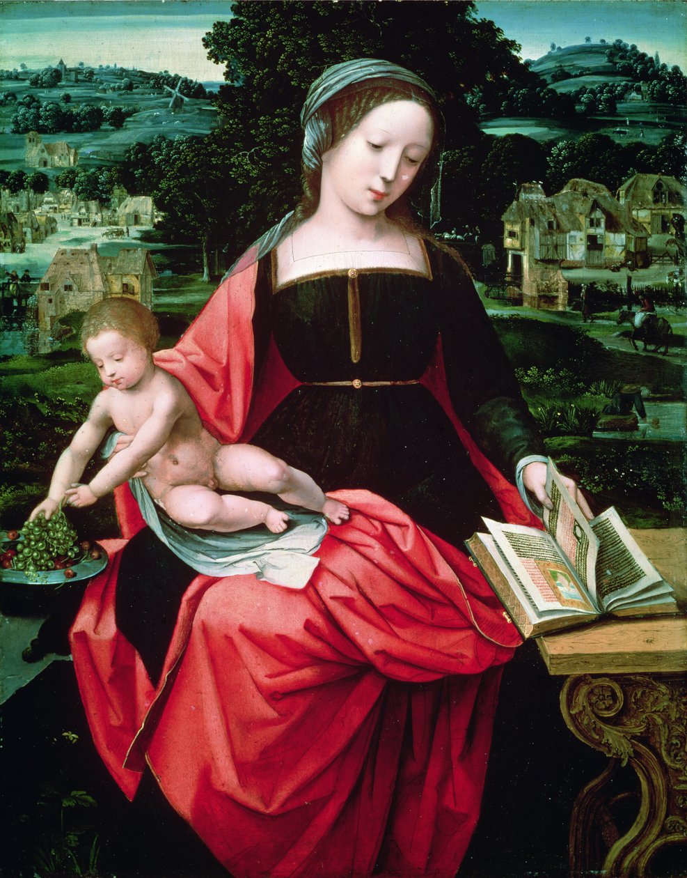 Madonna en kind door Italian School