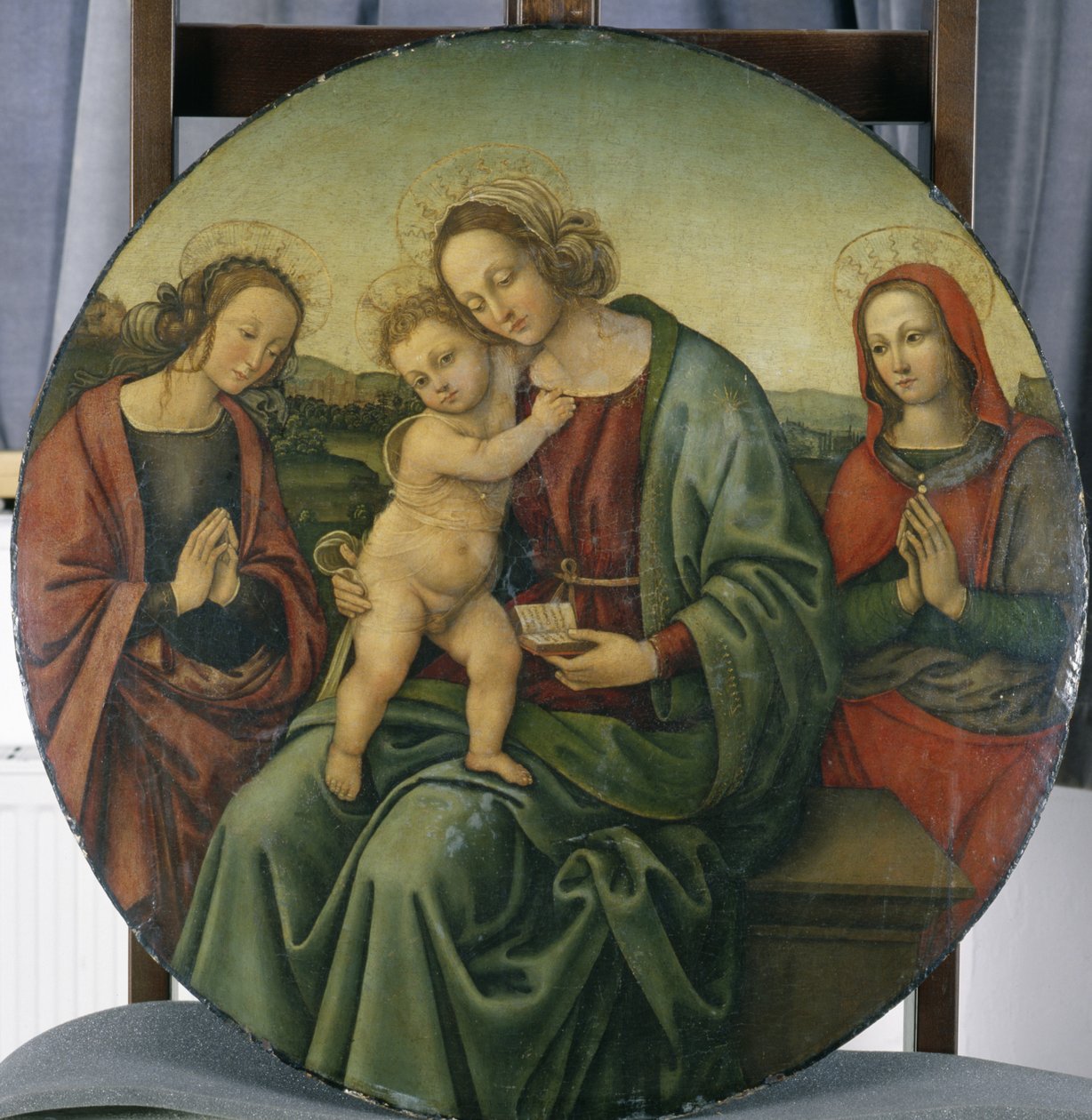 Madonna met Kind en twee vrouwelijke heiligen, ca.1500-15 door Italian School