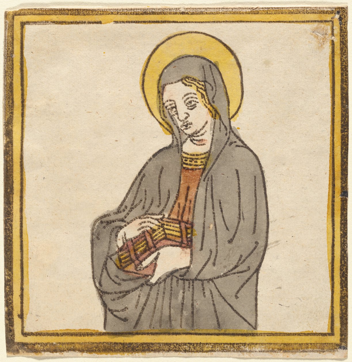 Sint Catharina van Siena, of Sint Clara van Assisi door Italian 15th Century