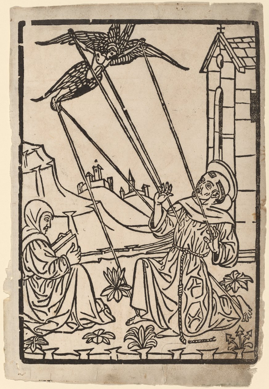 Heilige Franciscus ontvangt de Stigmata door Italian 15th Century