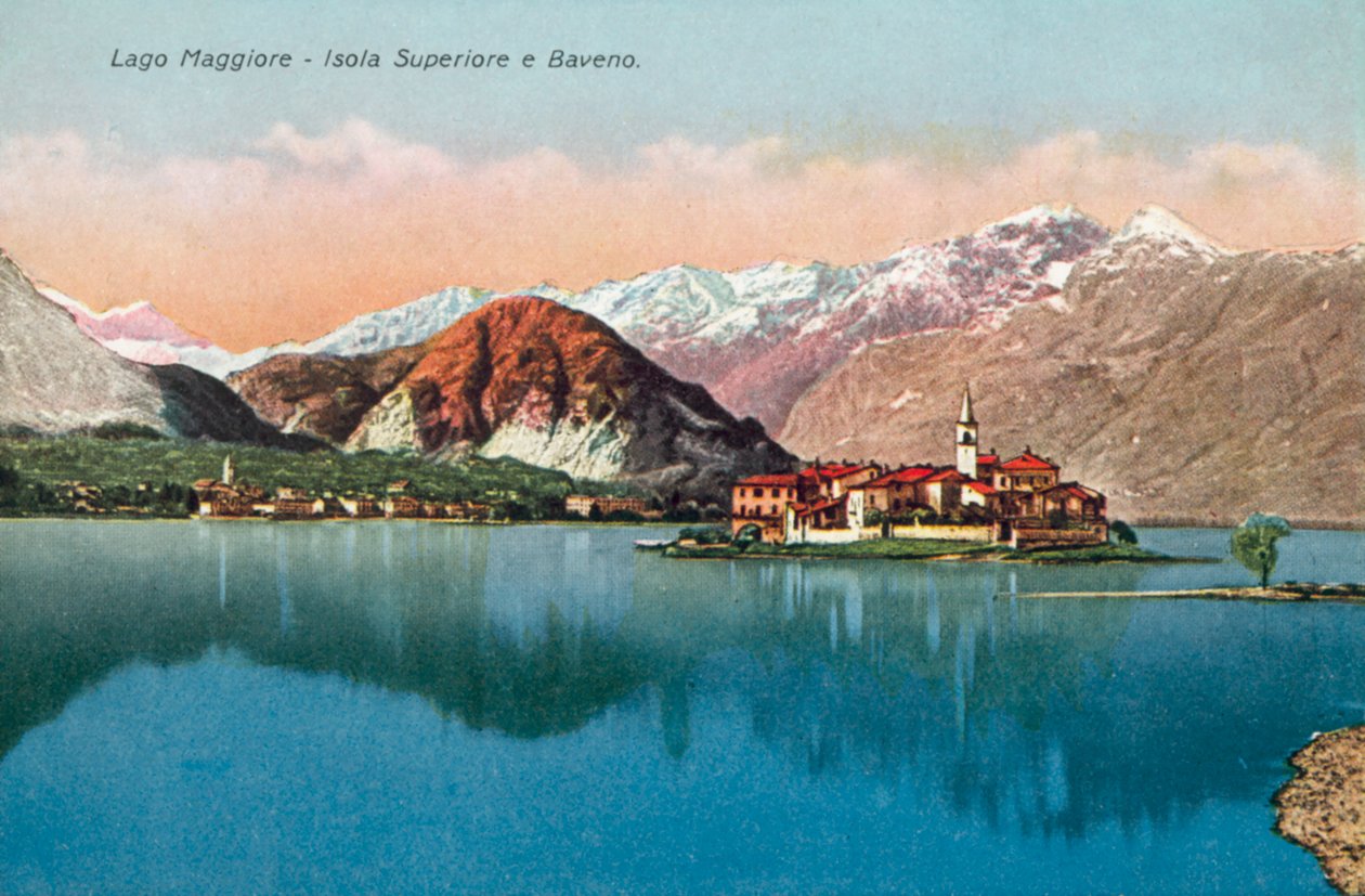 Lago Maggiore, Isola Superiore en Baveno (kleurenfoto) door Italian Photographer